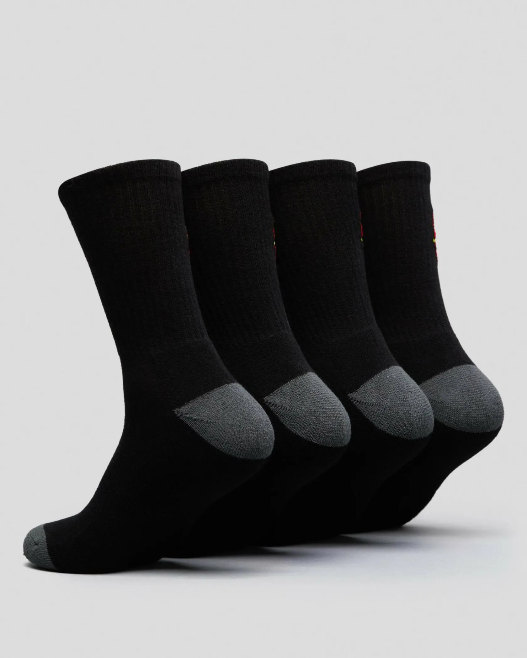 Santa Cruz Classic Dot Crew Socks 4 Pack Black Online
