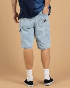 Santa Cruz Classic Dot Denim Carpenter Shorts Light Indigo Sale