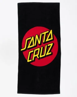 Santa Cruz Classic Dot Towel Black
