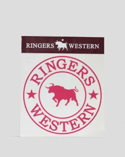 Ringers Western Classic Large Sticker Pink Hot