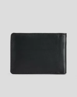 Unit Classic Leather Wallet Black Outlet