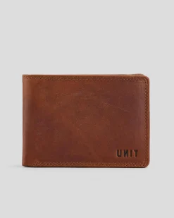 Unit Classic Leather Wallet Dark Choc Online