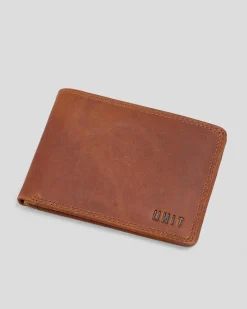 Unit Classic Leather Wallet Dark Choc Online