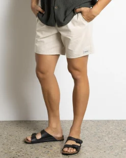 Rhythm Classic Linen Jam Shorts Sand Best