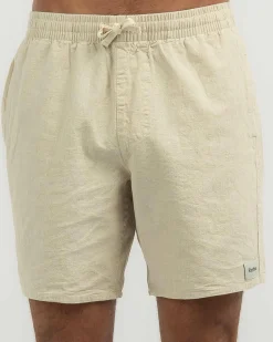 Rhythm Classic Linen Jam Shorts Sand Best