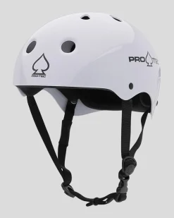 Pro Tec Classic Skate Helmet Gloss White Best