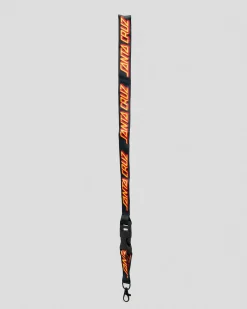 Santa Cruz Classic Strip Lanyard Black Clearance