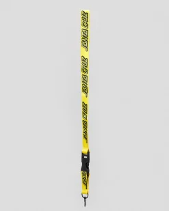 Santa Cruz Classic Strip Lanyard Yellow Discount