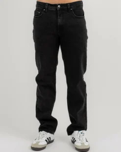 Rip Curl Classic Surf Denim Pants Washed Black New