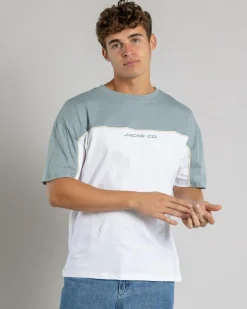 Jacks Cloudline T-Shirt White/ Sage Online