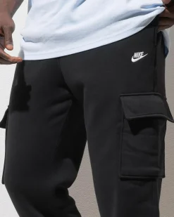Nike Club Fleece Cargo Pants Black/black/white Discount