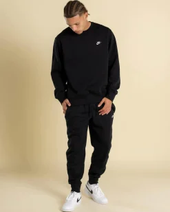 Nike Club Fleece Sweatshirt Black/white Best
