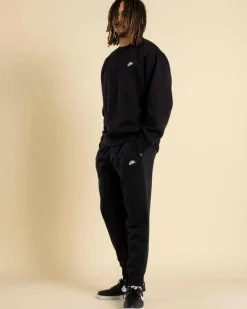 Nike Club Fleece Track Pants Black/black/white Discount