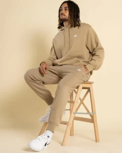 Nike Club Fleece Track Pants Parachute Beige/parachute Beige/white Online