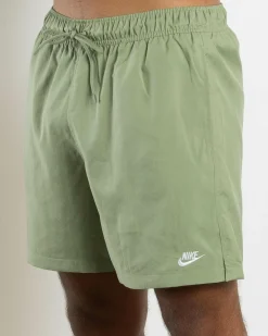 Nike Club Flow Shorts Oil Green/white