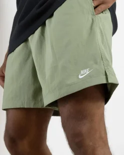 Nike Club Flow Shorts Oil Green/white