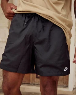 Nike Club Flow Shorts Black/white Hot