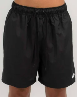 Nike Club Flow Shorts Black/white Hot