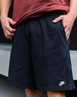 Nike Club Knit Shorts Black/white New