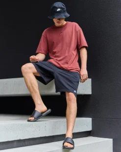 Nike Club Knit Shorts Black/white New