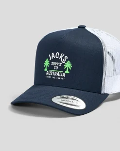 Jacks Coastal Snapback Cap Navy/green Sale