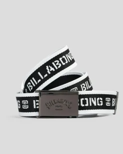 Billabong Cog Print Web Belt Black Outlet