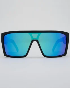 Unit Command Polarised Sunglasses Black/blue Polar Clearance