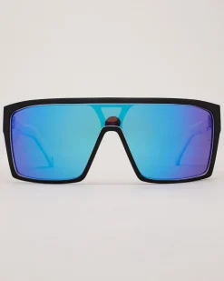 Unit Command Polarised Sunglasses Matte Black/white Polar Hot