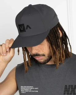 RVCA Commonwealth Deluxe Snapback Cap Charcoal Clearance