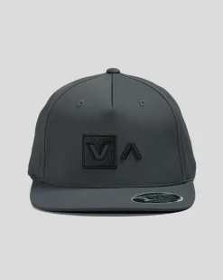 RVCA Commonwealth Deluxe Snapback Cap Charcoal Clearance