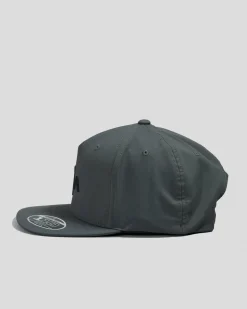 RVCA Commonwealth Deluxe Snapback Cap Charcoal Clearance