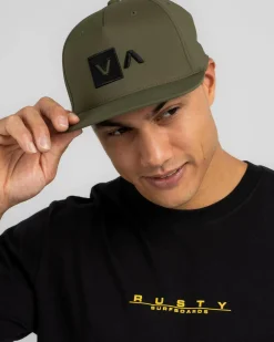 RVCA Commonwealth Deluxe Snapback Cap Military New