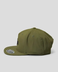 RVCA Commonwealth Deluxe Snapback Cap Military New