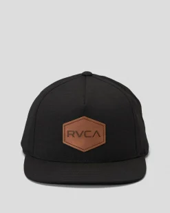 RVCA Commonwealth Deluxe Snapback Cap Black Hot
