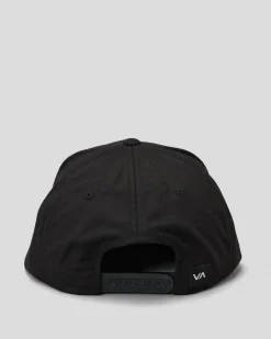 RVCA Commonwealth Deluxe Snapback Cap Black Hot