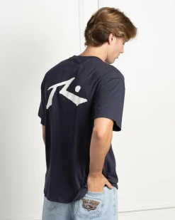 Rusty Competition T-Shirt Navy Blue Hot
