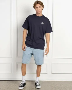 Rusty Competition T-Shirt Navy Blue Hot