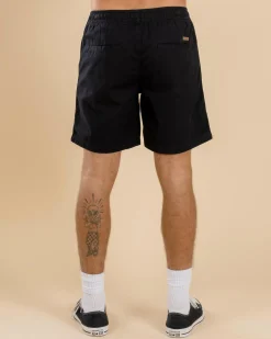 Lucid Conclude Elastic Waist Shorts Black Clearance