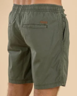 Lucid Conclude Elastic Waist Shorts Olive