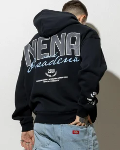 Nena & Pasadena Contained Relaxed Hoodie Anthracite Black Online