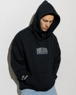 Nena & Pasadena Contained Relaxed Hoodie Anthracite Black Online
