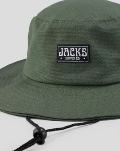 Jacks Contour Wide Brim Hat Sage New