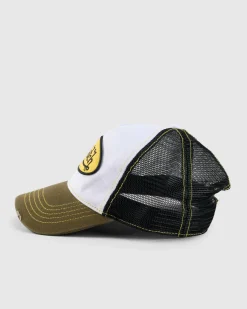 Von Dutch Contrast Wash Trucker Cap Moss White Online