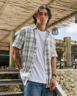 Jacks Coordinate Short Sleeve Shirt White Check Best