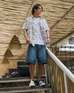 Jacks Coordinate Short Sleeve Shirt White Check Best