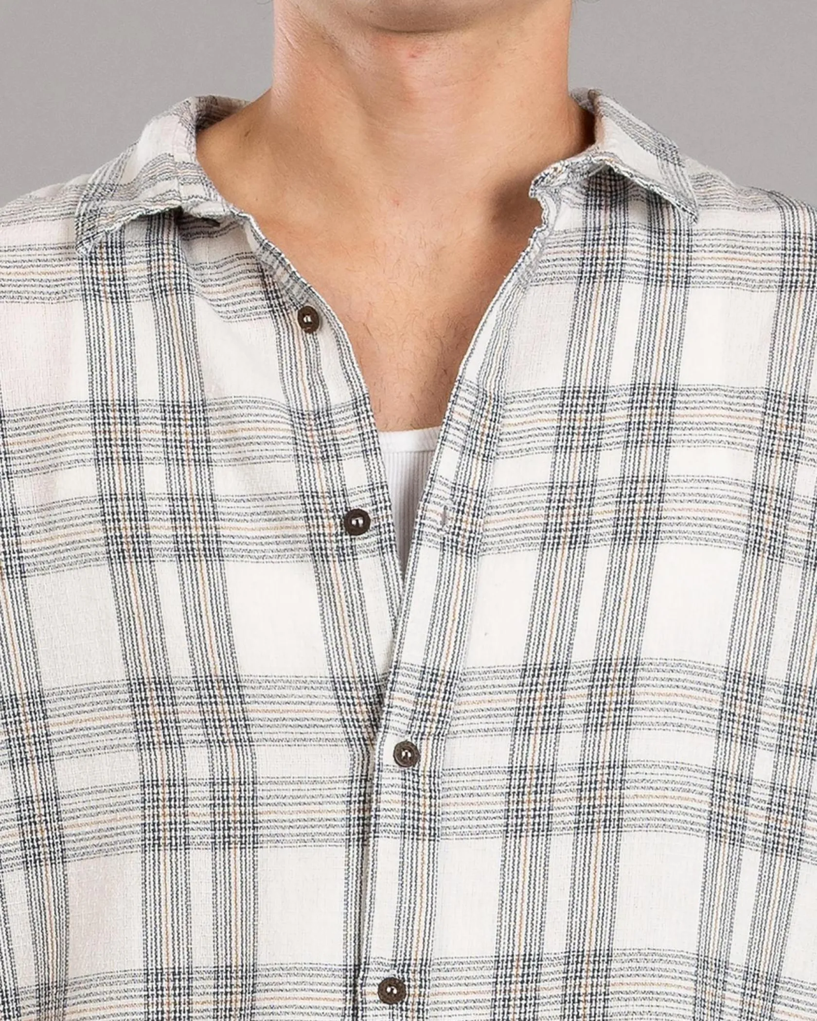 Jacks Coordinate Short Sleeve Shirt White Check Best