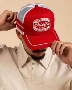 Brixton Copley Trucker Cap Red/white Hot