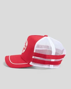 Brixton Copley Trucker Cap Red/white Hot