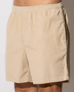 S-Double Cord Coast Shorts Putty Clearance