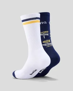 FOOT-IES Corona Good Vibes Sneaker Sock 2 Pack White/navy Online